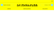 Tablet Screenshot of lemonadegallery.com